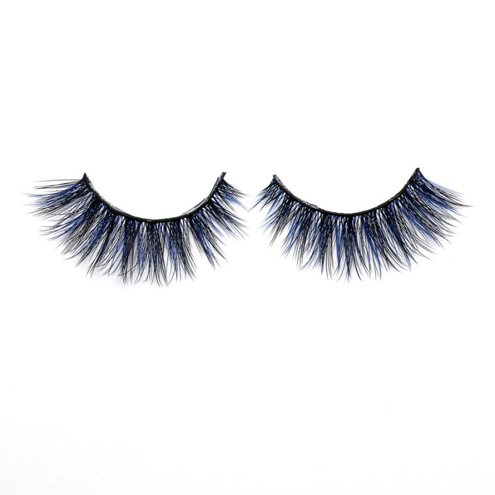 3D Colored  silk lashes-19L