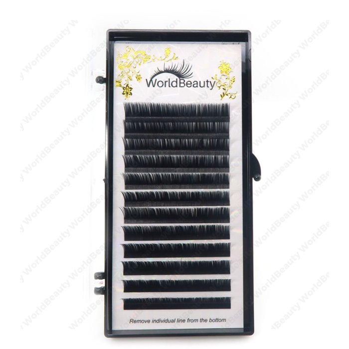 0.10-L Matte flat eyelash extensions