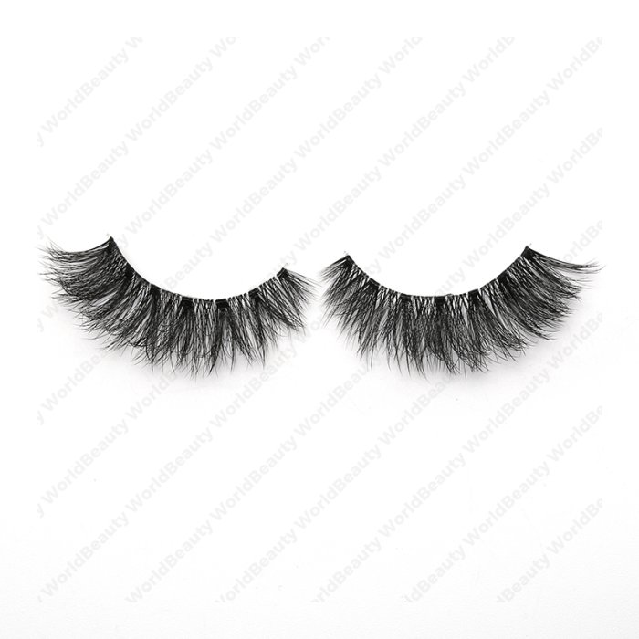 3D faux mink lashes clear band DA-12