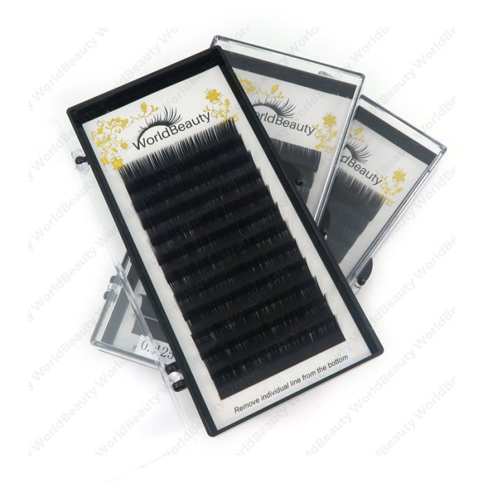 0.10-B Matte flat eyelash extensions