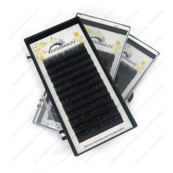 0.125-B Matte flat eyelash extensions