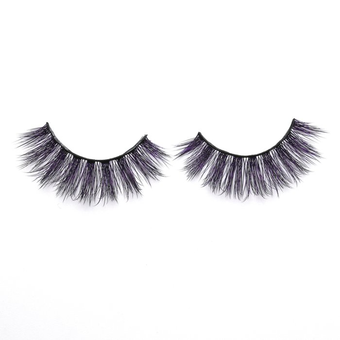 3D Colored  Korean silk lashes-058Z