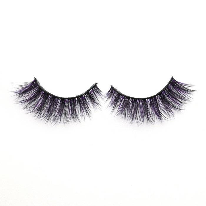 3D Colored  Korean silk lashes-019Z