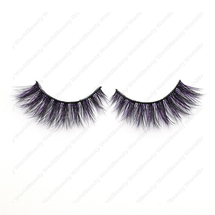 3D Colored  silk lashes-019Z