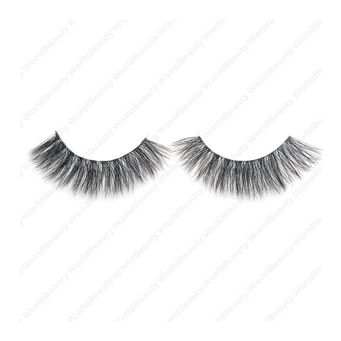 3D faux mink lashes clear band DB-07