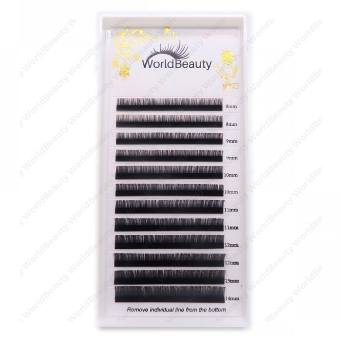 0.07mm D curl Black-Coffee color eyelash extensions