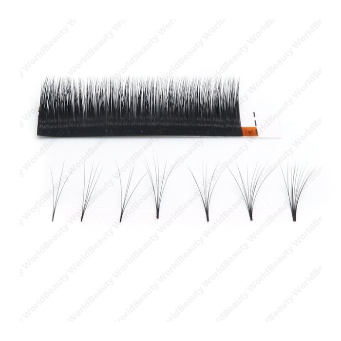 0.07mm C curl multi-length Auto fan eyelash extensions