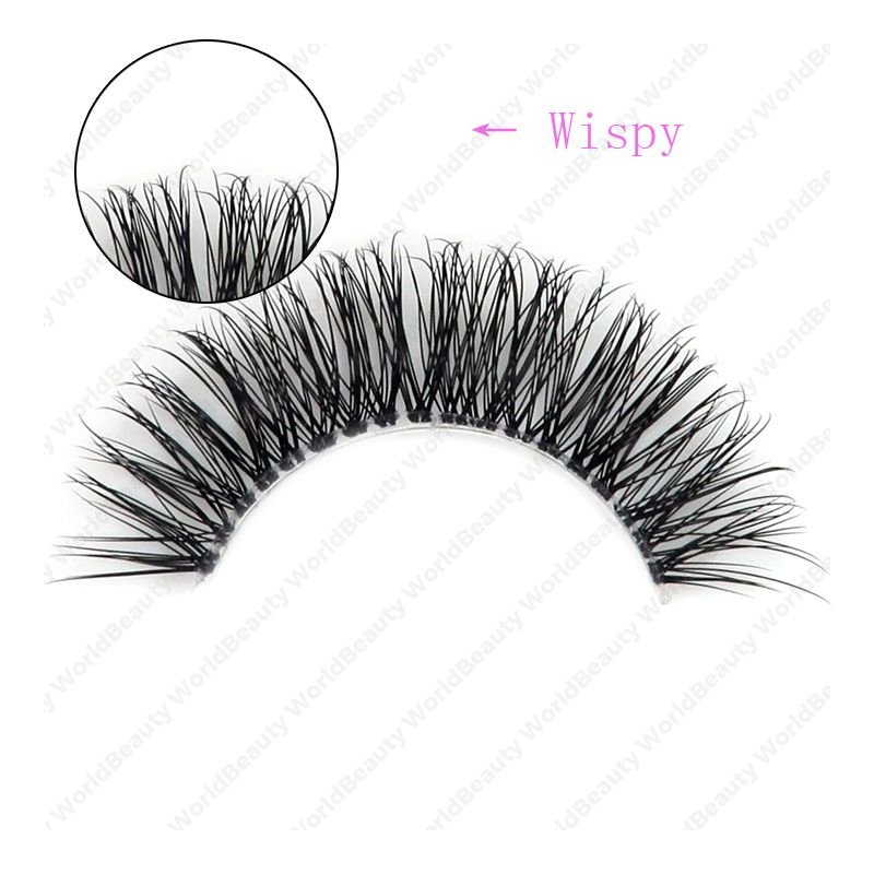 worldbeauty wispy fuax mink lashes K-33 1(5)