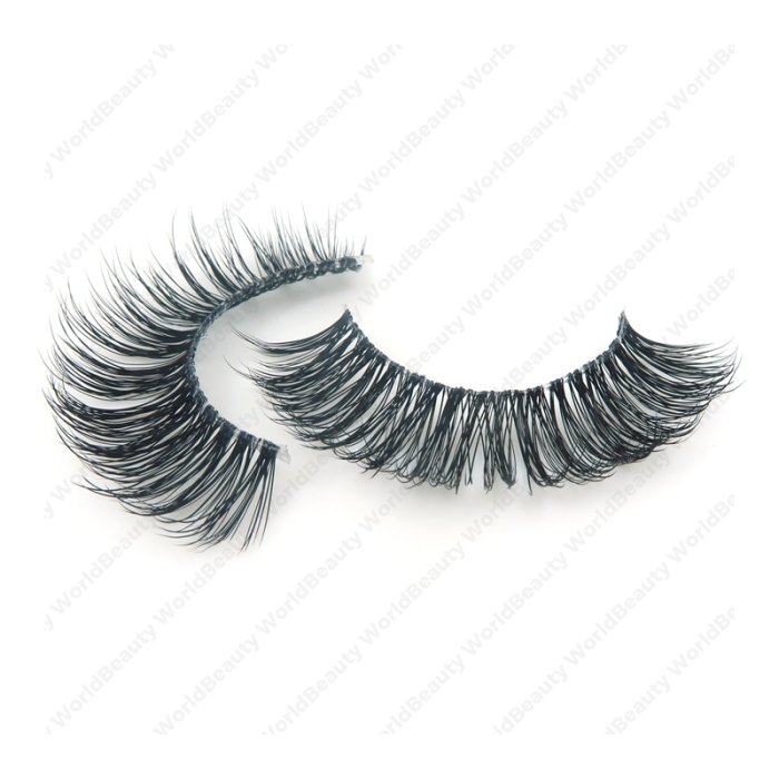 DC-6T mink effect 3D Wispy faux mink lashes