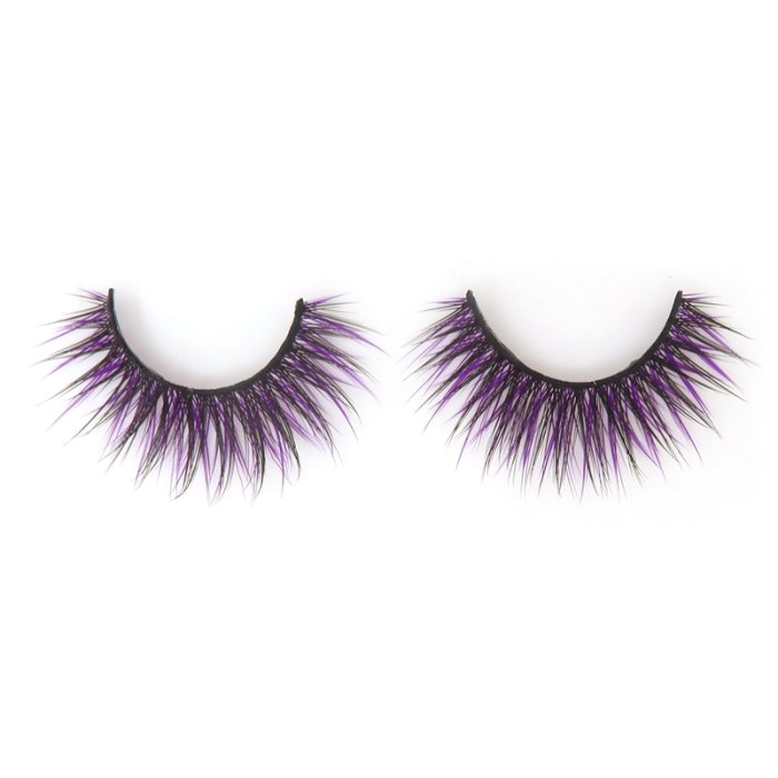 Double layer colored silk false lashes--KSE-220-Z