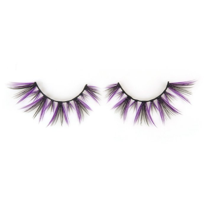 Double layer colored silk false lashes--KSE-236-Z