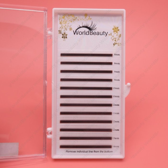 0.07mm D curl White color eyelash extensions