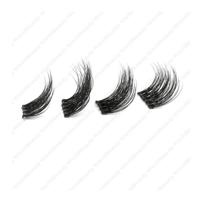 Pre-cut segmented cluster lashes S2