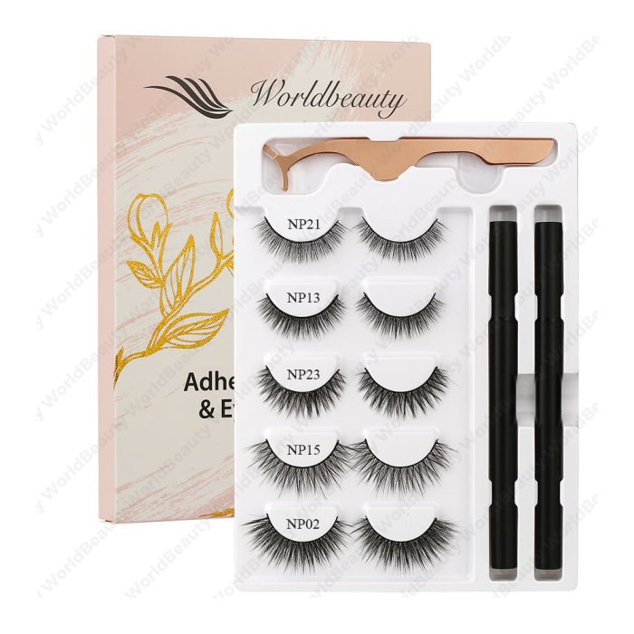 Adhesive eyeliner and lashes kit - Set 1