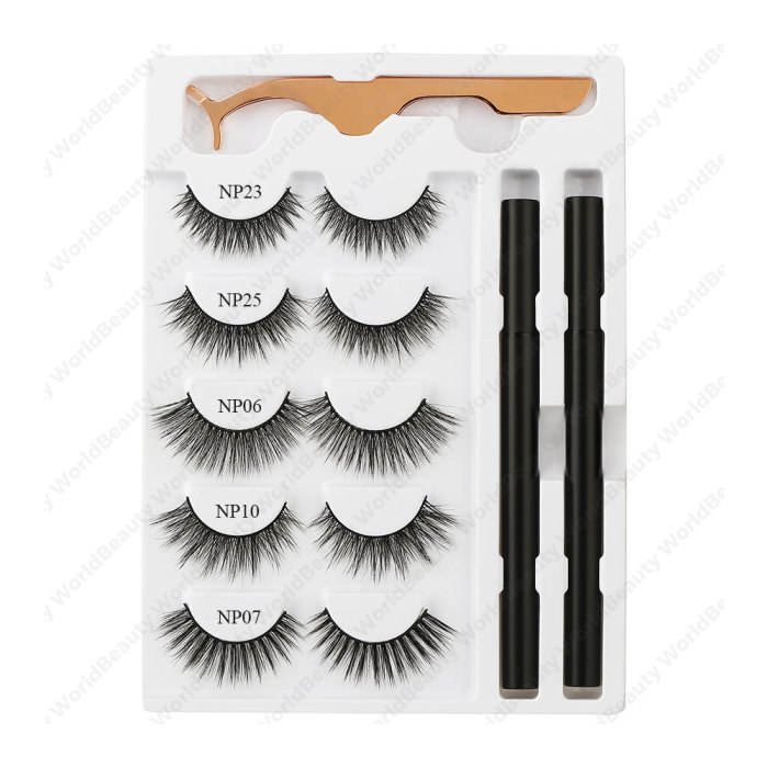 Eyelash glue pen and lashes kit-private label 