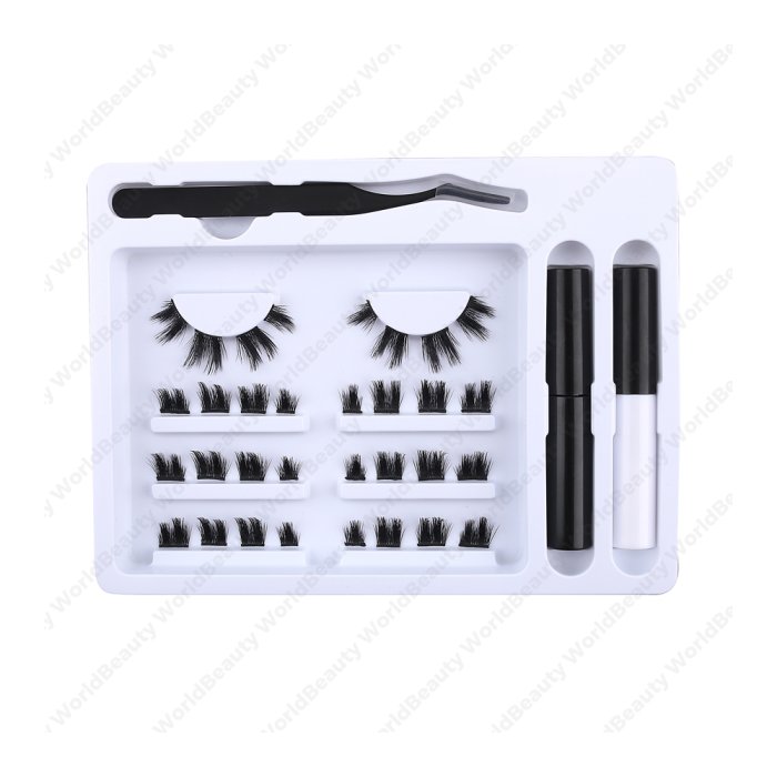 Pre-cut cluster lashes kit