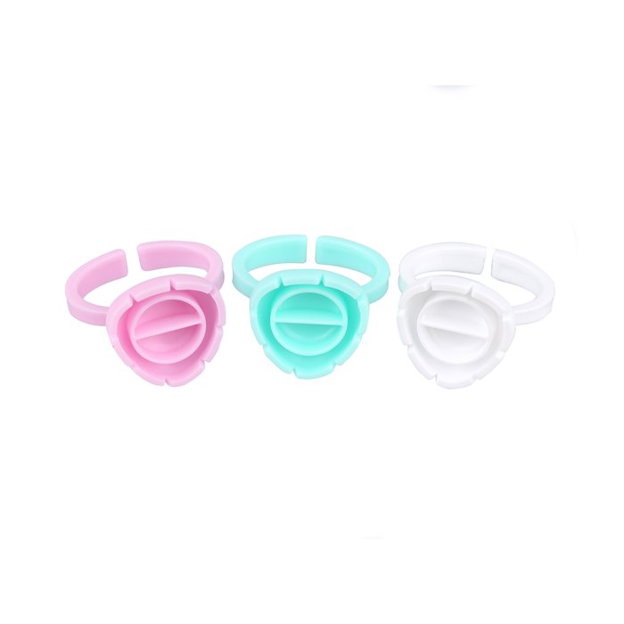 Lash Glue Ring Cup Peach Heart Shape Ring 