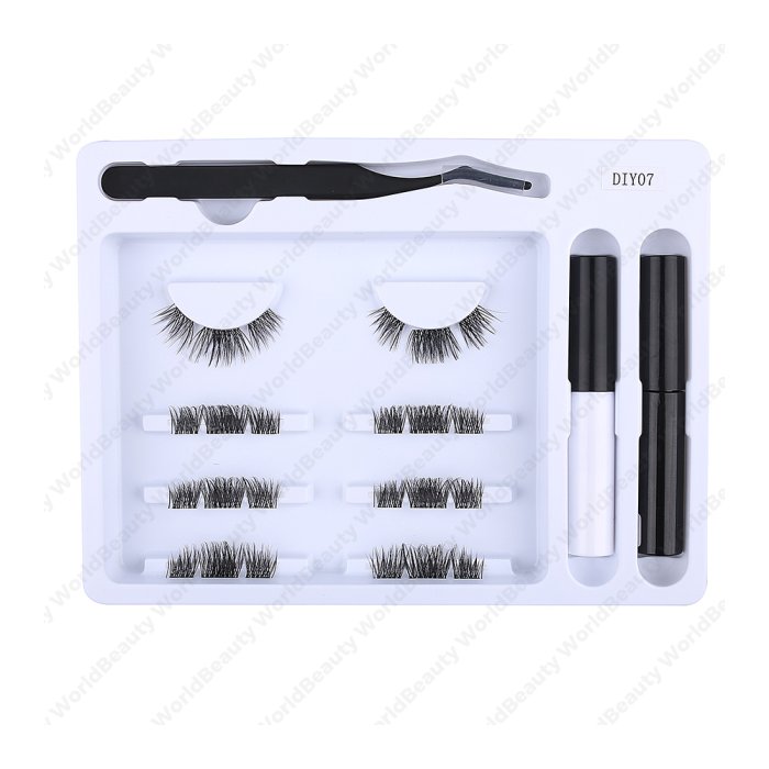 Pre-cut cluster lashes kit-DIY07