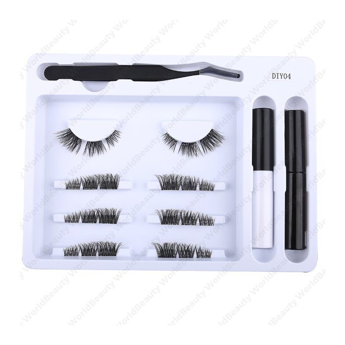 Pre-cut cluster lashes kit-DIY04
