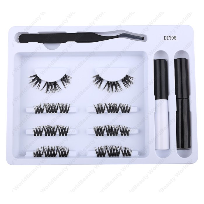 Pre-cut cluster lashes kit-DIY08