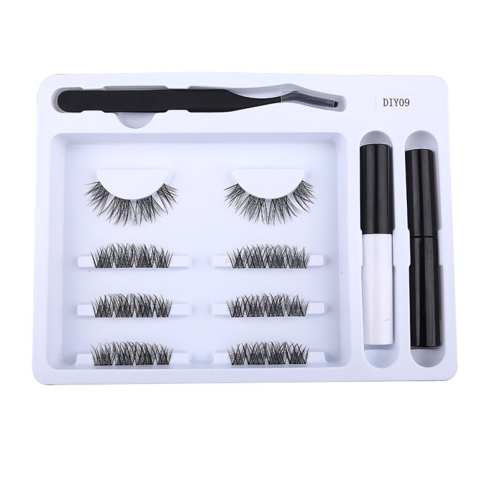 Pre-cut cluster lashes kit-DIY09