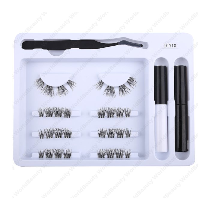 Pre-cut cluster lashes kit-DIY10