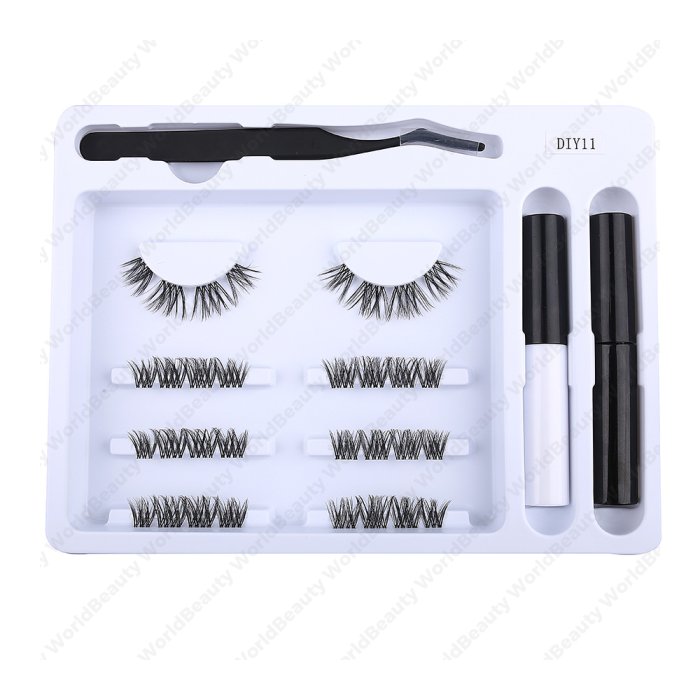 Pre-cut cluster lashes kit-DIY11