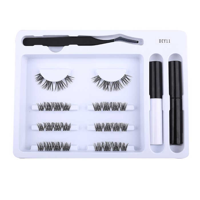 Pre-cut cluster lashes kit-DIY11