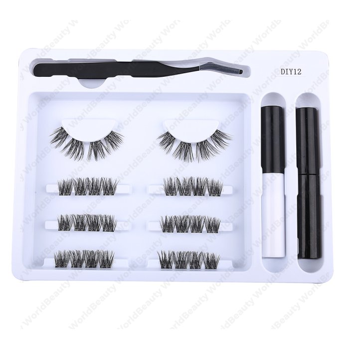 Pre-cut cluster lashes kit-DIY12