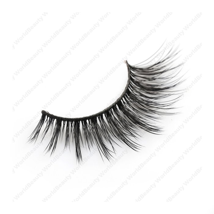 Black cotton band cashmere lashes-FW01