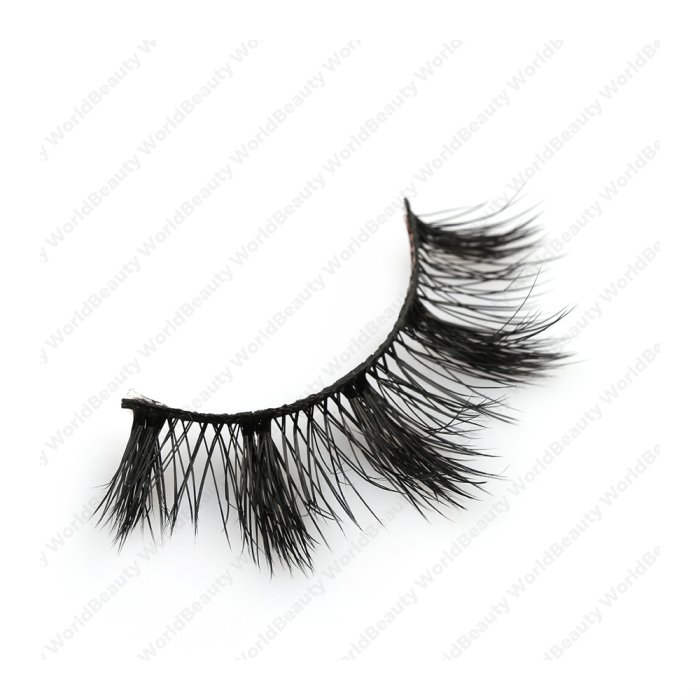 Black cotton band cashmere lashes-FW03