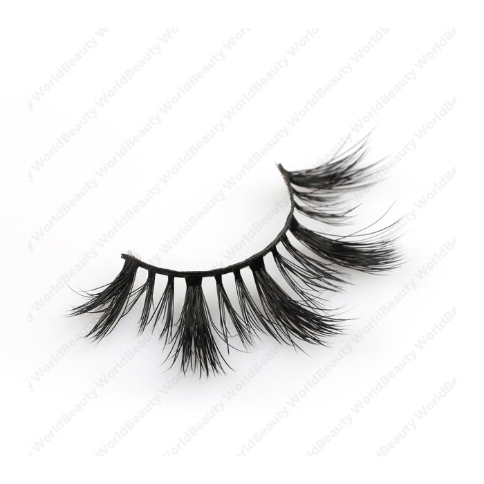 Black cotton band cashmere lashes-FW11