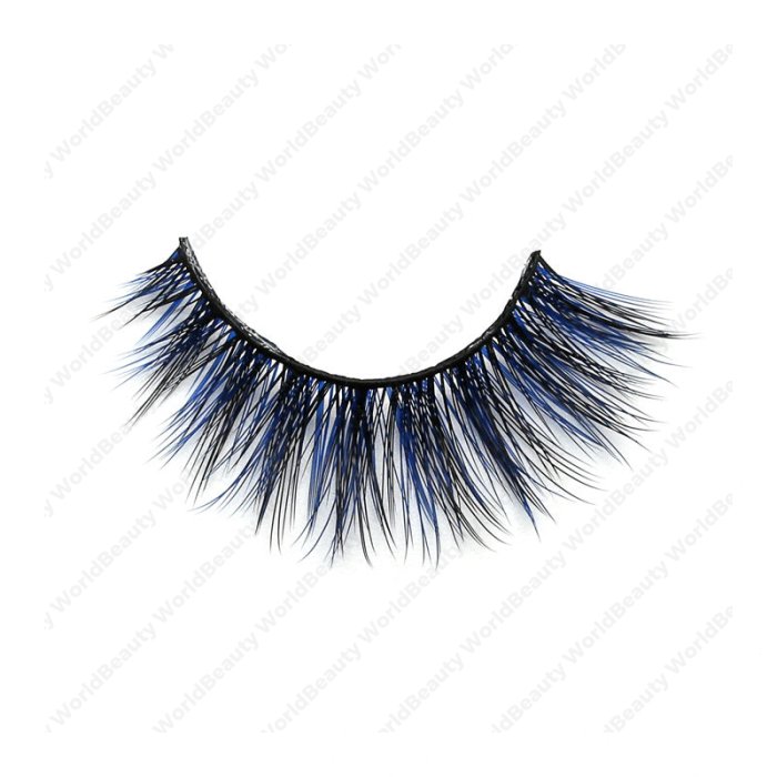 3D Colored  silk lashes-19L