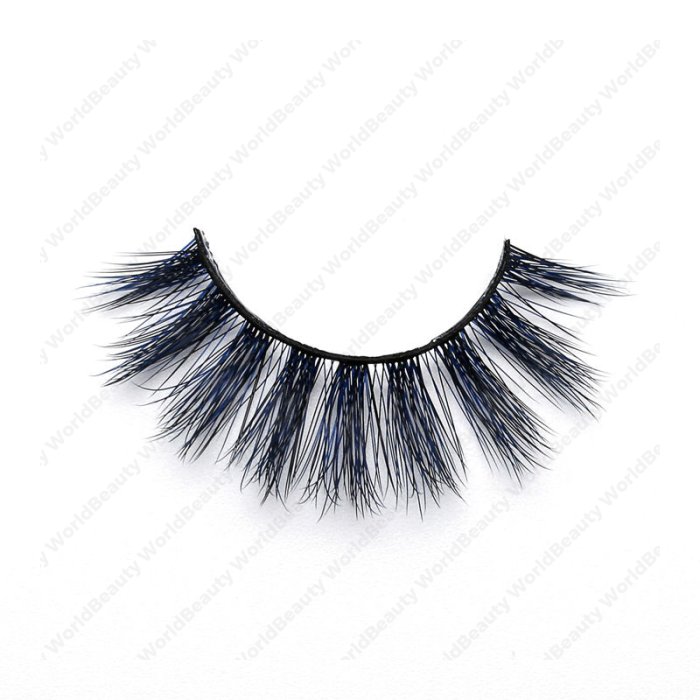 3D Colored  silk lashes-14L